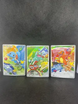 Pokemon First Partner Illustration Collection Series 1 - Kanto (Gen 1) Set NM - Image 1