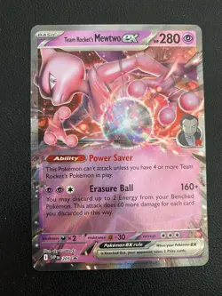 Pokemon TCG Team Rocket’s Mewtwo ex Scarlet & Violet SVPen 205 - Image 1