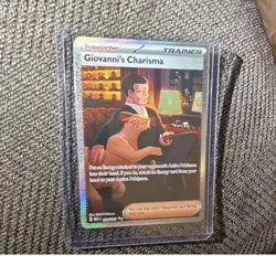 Pokemon Giovanni's Charisma 204/165 Scarlet & Violet 151 Special Rare Holo - Image 1