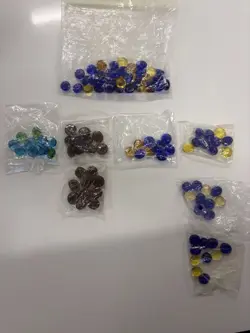 (100+) VINTAGE Pokemon DAMAGE COUNTERS blue yellow Green stones SEALED UNOPENED - Image 1