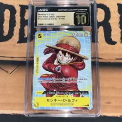 One Piece 2025 Monkey D. Luffy P-106 Japanese Promo BLACK LABEL Pristine 10 A - Image 1