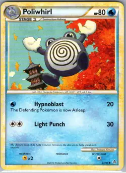 Poliwhirl 37/95 Non Holo Unleashed - Pokemon Card - NM - Image 1