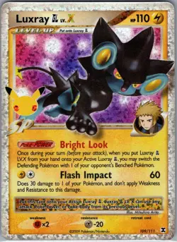 Luxray GL LV.X 109/111 Celebrations: Classic Collection - Pokemon Card - NM - Image 1