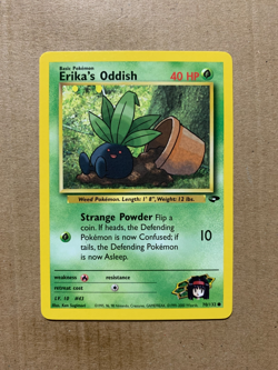 Erika's Oddish 70/132 Gym Challenge - Common Pokemon Card - NM/Mint - Image 1