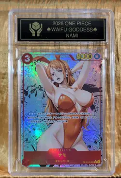 NAMI Waifu Goddess Prismatic Refractor Manga Card CUSTOM MADE Black label - Image 3