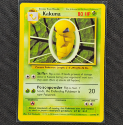 Kakuna - 33/102 - Uncommon - Base Set - Pokemon Card - VLP - Image 1