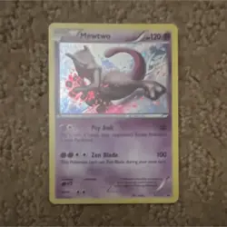 Pokemon TCG Mewtwo Psychic Pokemon Card 120 HP English Standard Size - Image 1
