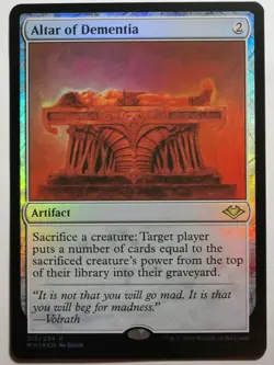 mtg magic altar of dementia FOIL FRENCH vf fr autel de la demence modern - Image 1