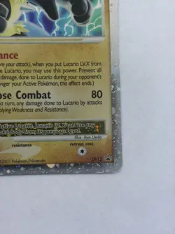 Pokemon TCG - Lucario Lv.X - DP12 - Diamond and Pearl Black Star Promo - Holo - Image 4