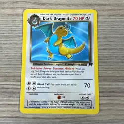 DARK DRAGONITE POKEMON CARD TCG 22/82 HOLO RARE TEAM ROCKET SET - Image 1