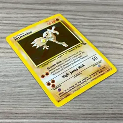 HITMONLEE POKEMON CARD TCG 7/62 HOLO RARE FOSSIL SET - Image 4