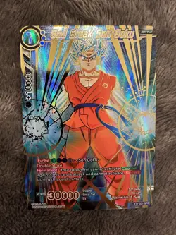 ****REDUCED**** Dragon Ball Super Card - God Break Son Goku BT1-031 SPR Foil - Image 1