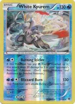 Pokemon TCG - White Kyurem - 21/124 - Reverse Holo XY Fates Collide [Near Mint] - Image 1
