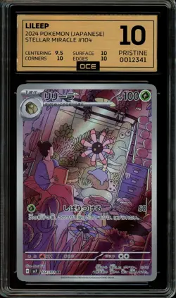 Pokemon Slab: Lileep - 10r/102 - Sv7 - Graded OCE Pristine 10 - Image 1