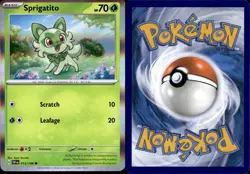 Sprigatito Holo Common 13/198 Scarlet & Violet NM Pokemon TCG English - Image 1