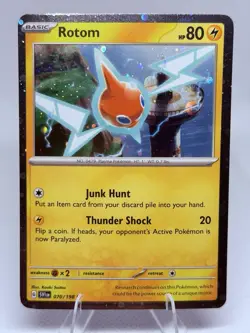 Pokemon Scarlet & Violet Rotom 070/198 Cosmos Holo Exclusive - Image 1