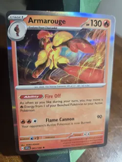 Armarouge 041/198 (Line Holo) Scarlet & Violet Promo Rare Pokemon TCG NM - Image 1