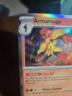 Armarouge 041/198 (Line Holo) Scarlet & Violet Promo Rare Pokemon TCG NM - Image 2