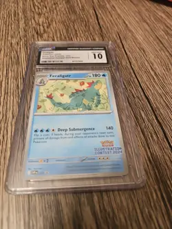 Pokemon TCG Feraligatr Illustration Contest 2024 CGC Gem Mint 10 - Image 1