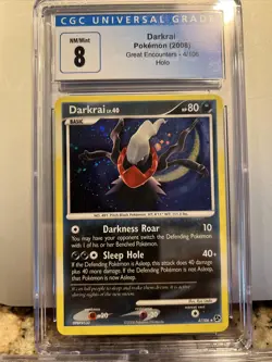 POKEMON - CGC NM/MINT 8 - DARKRAI - GREAT ENCOUNTERS HOLO - Image 1