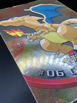 Charizard #06 - 1999 Pokemon Topps Series 1 - Blue Logo - Holo Silver Foil MP - Image 4
