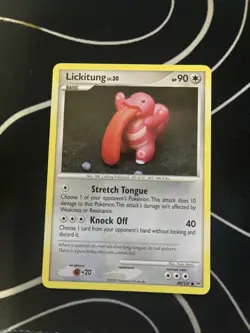 Pokemon TCG Lickitung Card 80/127 Platinum - Image 1