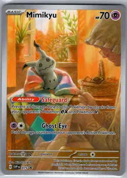 Mimikyu SVP 075 SV: Scarlet & Violet Promo Cards - Pokemon Card - NM - Image 1