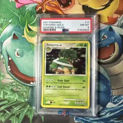 PSA 8 NM-MINT Torterra 17/130 Holo Rare Diamond & Pearl Pokemon Card - Image 1