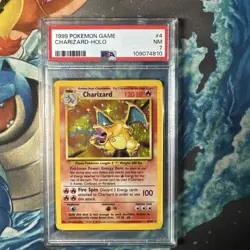 PSA 7 NM Near Mint Pokemon Card Holo Charizard Base Set 4/102 - Image 1