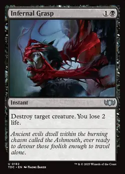 [MTG] Infernal Grasp (0182) (TDC) NM - Image 1