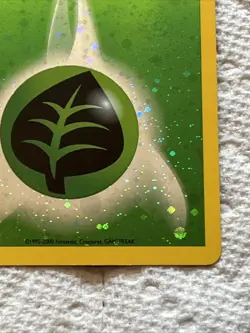 Pokemon Card Grass Energy (WotC 2002 Energize League Promo) Reverse Holo Swirl!! - Image 4