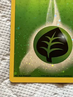 Pokemon Card Grass Energy (WotC 2002 Energize League Promo) Reverse Holo Swirl!! - Image 5