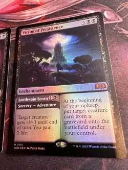 Beseech the Mirror & Virtue of Persistence foils - WOE MTG eldraine black magic - Image 3