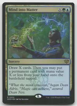 Mind into Matter R Foil Secrets of Strixhaven 202 NM - Image 1