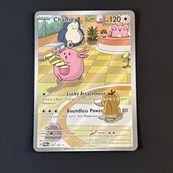 Chansey 187/167 Twilight Masquerade Illustration Rare Pokemon Card - Image 1