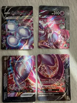 Pokemon TCG Mewtwo V-UNION SWSH 159 160 161 162 Promo Holo NM - Image 1
