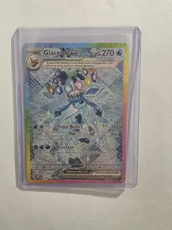 Pokemon TCG Prismatic Evolutions Glaceon EX Card 150/131 Near Mint Condition - Image 1