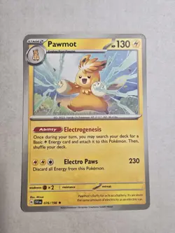 Pokemon Scarlet & Violet NON Holo Rare Pawmot - 076/198 - DECK EXCLUSIVE - Image 1