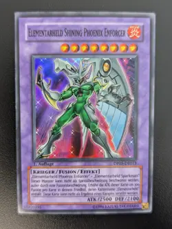 Elementarheld Shining Phoenix Enforcer DP05-DE013 Super Rare Deutsch EX YUGIOH - Image 1