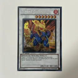 Yugioh Jurrac Giganoto HA02-EN057 Secret Rare 1st Edition Near Mint - Image 1