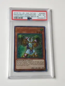 Yu-Gi-Oh 2018 Legendary Collection Kaiba Dragunity Legionnaire 1st Edition PSA 8 - Image 1
