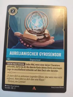 Disney Lorcana Karte Aurelianischer Gyrosensor 3INK 163/204 Rare Selten deutsch - Image 1