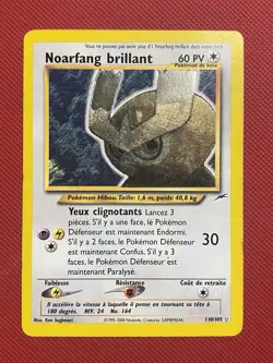 FRENCH Pokemon Card TCG Shining Noctowl 110/105 Neo Destiny Holo - Image 2