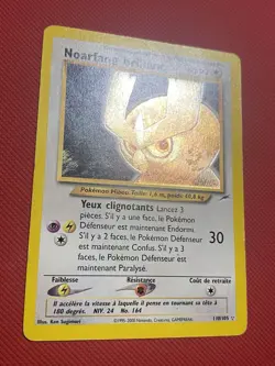 FRENCH Pokemon Card TCG Shining Noctowl 110/105 Neo Destiny Holo - Image 4