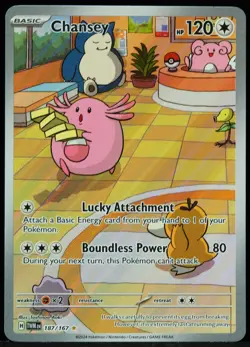 Chansey #187/167 Twilight Masquerade NM/M Pokemon Card - Image 4