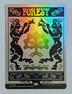 Forest (0892) (Rainbow FOIL) | NM Near Mint | SLD Secret Lair Magic MTG - Image 1