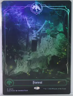 Forest (2513) [New, Near Mint] *Foil* {Dungeons & Dragons SLD} - Image 2