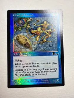 Magic the Gathering MTG Foil Cloud of Faeries Urza's Legacy 29/143 NM - Image 1
