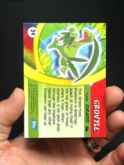 Topps Pokemon Advanced Challenge Non Holo Grovyle #34 LP - Image 3