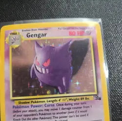 Pokemon Gengar TCG Fossil Holo Card 5/62 Unlimited Holo Rare (1999) LP- - Image 2
